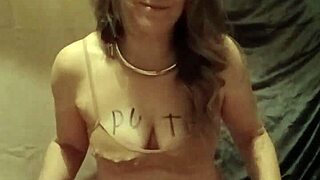 I Felt So Humiliated As Esclave F In Bondage, Masturbating With Dildo And Spanking In Outdoor French Exhibition