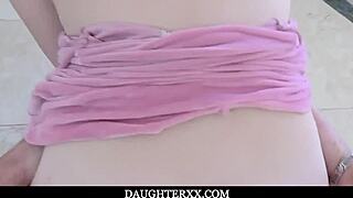 oh wow, hot stepdaughter sage andrews gets creampied by her stepdad in taboo fun