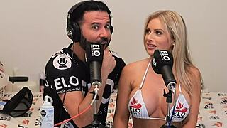 oh my god huney baked melons gets fucked right in the middle of her sexy interview!