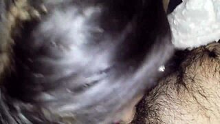 The Serbian hooker gave a quick blowjob in the car during the ride