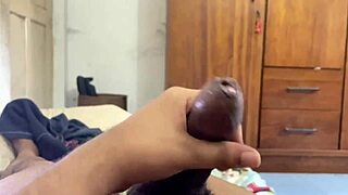 Black Stepmom Jerks Off My Big Cock Before School! Creampie Covers Milf in Cum!