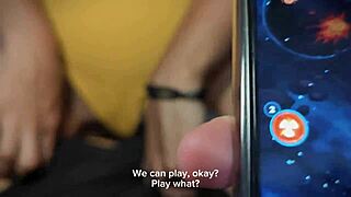 Hey, what if I play with my stepbrother's cock until he cums milk all over?