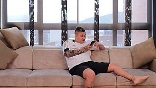 sexy latina milf deepthroats and fucks big cock of brother-in-law in homemade roleplay quickie