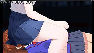 Red haired girl from Femuzero engages in facesitting activity