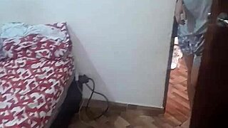 Amateur curvy Latina engages in real bisexual action with lesbian neighbor in pt1