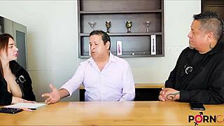 Tony Furia Casting Cute Brunette Latina Teen In Lingerie Interview