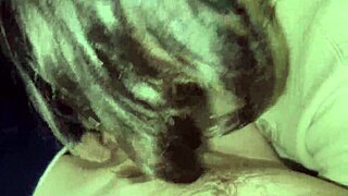 close-up blowjob with cum in mouth and swallowing