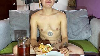 dude, it's day 5 of 100 where i'm eating my boyfriend's cum as dessert with food, wanna join?