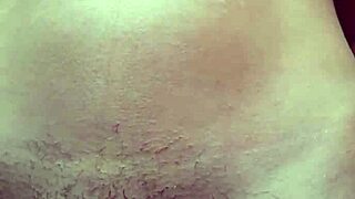 Young petite teen with small tits walks streets in shorts without panties revealing hairy wet pussy