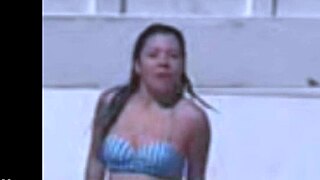 Wow, Check Out This Brazilian Lesbian Striptease with Clothes Ripped in Wild Action!