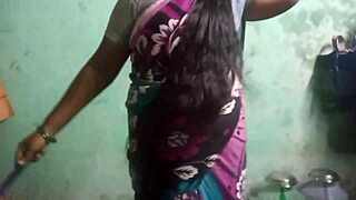 omg sexy aunty washing that dress in the bathroom 🚿