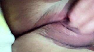 Oh man, she's squirting silently while her family's in the next room during masturbation