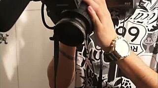 The curvy new gaúcha girl did her first scene with a wet blowjob and spitting for the director at Private Club POA.