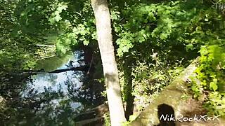 Evelina Darling Bitch Sucks Cock In Public