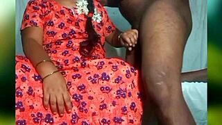 Curious Tamil Aunty In Nighty Explores Homemade Pleasures With Bent Over Doggystyle And Blowjob Fun