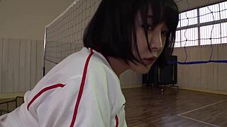 Japanese Busty Volleyball Player Secret Training Video 5