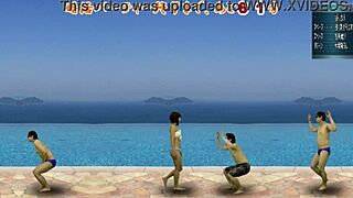 i love this ball kicking action game with japanese femdom cfnm fun