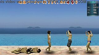 i love this ball kicking action game with japanese femdom cfnm fun