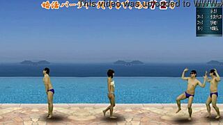 i love this ball kicking action game with japanese femdom cfnm fun