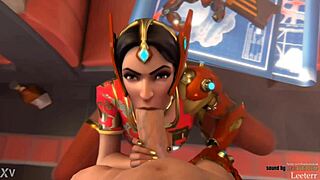 overwatch symmetra deluxe with big ass and tits in 3d hentai