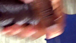 I feel so aroused as the delivery guy fingers my big ass and fucks my juicy pussy in doggystyle with cum everywhere