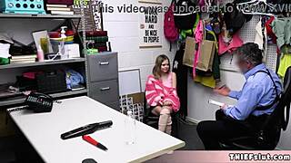 what if cute blonde teen shoplifter coco gets caught in sex shop and offers tiny pussy for rough doggystyle pounding