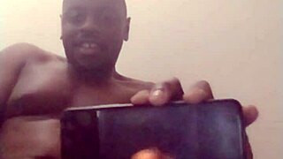 i'm orgasming hard to these solo ebony clips while testing my new phone setup