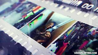 Tattooed teen takes a hard doggystyle pounding in her pussy from behind at work