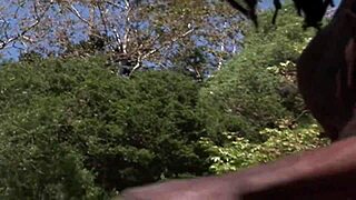 Lauren Phoenix bends over in fishnets and sits on huge black cock for deep anal fucking