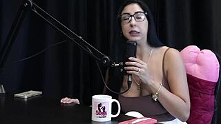 Blonde Brazilian Renatinha Melo shares casting interview tips on domination and submissive life. She reveals repressed personal details in sheer red lingerie outdoors