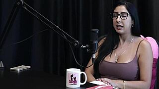 Blonde Brazilian Renatinha Melo shares casting interview tips on domination and submissive life. She reveals repressed personal details in sheer red lingerie outdoors