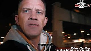 Deutsche blonde tattoo fitness teen Fit XXX Sandy goes on an Erocum date for a public outdoor user meeting with athletic milf vibes