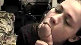 Amateur Gets Facial Cumshot in Close-Up POV View