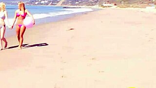 these two hot lesbian bimbos, We fingered our shaved pussies after the beach.