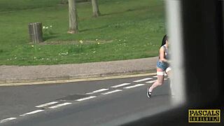 inked british slut submits in fishnets as maledom roughfucks her with tattoos exposed