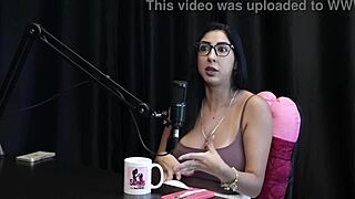 Blonde Brazilian Renatinha Melo shares casting interview tips on domination and submissive life. She reveals repressed personal details in sheer red lingerie outdoors