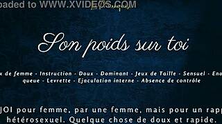 Son poids sur toi delivers intense French audio porn for women in softcore solo style