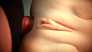 Double Penetration Action with Cute Sex Doll in Anal and Pussy Fuck!