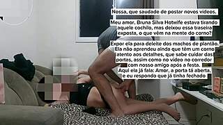 Oh wow, Bruna Silva the hotwife is back for more amateur cuckold action with that old voyeur vibe!