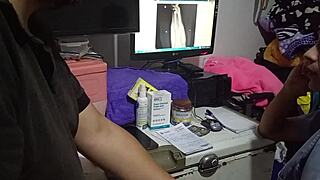 peruvian teen patient gets wild with latina doctor in hospital for hardcore blowjob and wet pussy fucking