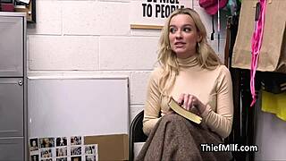 Amateur Cougar Caught Masturbating With Stolen Dildos In Office