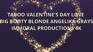 Oh wow, can you believe this pretty babe with a big ass like Angelika Grays is banging her muscular teacher hard!