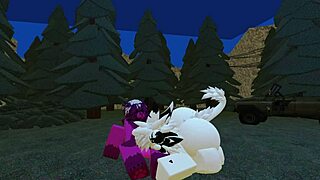 Pregnant woman fucking husband on Roblox with monster action in raw session.