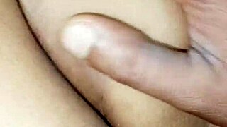 Girlfriend Cries Taking Big Cock in Small 18+ Ass During First Time Bedroom Action with Brunette Amateur Tears