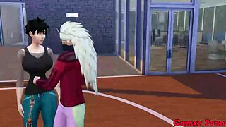 hinata and her friends in chapter 4 where madara plays with videl in a stripping game leading to unexpected creampie action