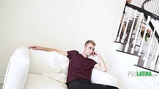 These two look-alike stepsisters casually pull off a wild threesome trick on the boyfriend. It turns into shocking group action with Latina teen sharing.