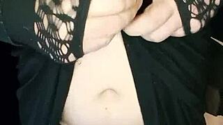 in a steamy encounter the crossdresser takes control and pounds the brunette's tight ass deeply