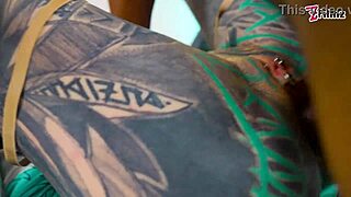 Alternative babe fingers and fucks BBC with deepthroat blowjob leading to squirting orgasm