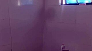 Hey, check out this Pinay girl's quick shower in the bathroom before heading to work! 🚿