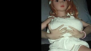 Camille Sex Doll Models Sexy White Halter Top